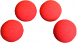 (image for) 2 3/4 inch Pro Sponge Ball (Red) Pack of 4 from Magic by Gosh