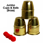 (image for) Jumbo Cups & Balls (Brass) by Premium Magic - Trick