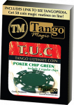 (image for) TUC Poker Chip Green plus 3 regular chips (PK002G) by Tango Magic - Trick