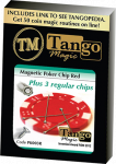 (image for) Magnetic Poker Chip Red plus 3 regular chips (PK003R) by Tango Magic - Trick