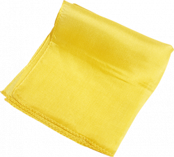 (image for) Silk 6 inch (Yellow) Magic By Gosh - Trick