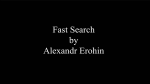 (image for) Fast Search Alexandr Erohin video DOWNLOAD
