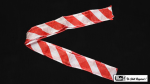 (image for) Thumb Tip Streamer Zebra 3' (Red and White) by Mr. Magic - Trick