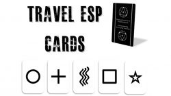 (image for) Travel ESP Cards Black (Gimmicks and Online Instructions) by Paul Carnazzo - Trick