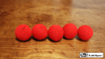 (image for) Crochet 5 Ball combo Set (1"/Red) by Mr. Magic - Trick