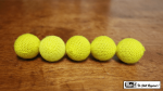 (image for) Crochet 5 Ball combo Set (1"/Yellow) by Mr. Magic - Trick