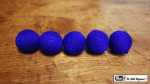 (image for) Crochet 5 Ball combo Set (1"/Blue) by Mr. Magic - Trick