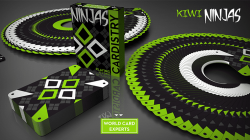 (image for) Cardistry Kiwi Ninjas (Green) Playing Cards by World Card Experts
