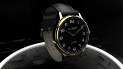 (image for) Infinity Watch V3 - Gold Case Black Dial / PEN Version (Gimmick and Online Instructions) by Bluether Magic - Trick