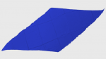 (image for) Diamond Cut Silk 24 inch (BLUE) by Magic by Gosh - Trick
