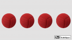 (image for) Rope Balls 1 inch / Set of 4 (Red) by Mr. Magic - Trick