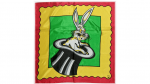 (image for) Rice Picture Silk 27" (Rabbit in Hat) by Silk King Studios - Trick