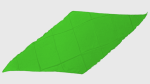 (image for) Diamond Cut Silk 18 inch (Green) by Magic by Gosh-Trick