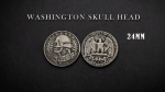 (image for) WASHINGTON SKULL HEAD COIN by Men Zi Magic