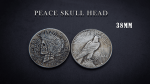 (image for) PEACE SKULL HEAD COIN by Men Zi Magic