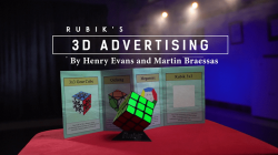 (image for) Rubik's Cube 3D Advertising (Gimmicks and Online Instructions) by Henry Evans and Martin Braessas - Trick