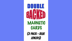 (image for) Magnetic Cards (2 pack/Blue Jokers) by Chazpro Magic - Trick