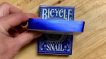 (image for) Gilded Bicycle Snail (Blue) Playing Cards