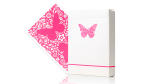 (image for) Butterfly Worker Marked Playing Cards (Pink) by Ondrej Psenicka