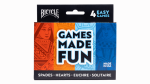 (image for) Bicycle 4 Game Pack (Euchre, Spades, Hearts and Solitaire) by US Playing Card