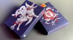 (image for) Sumi Kitsune Myth Maker (Blue/Red Craft Letterpressed Tuck) Playing Cards by Card Experiment