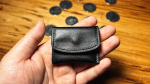 (image for) The Cowhide Coin Wallet (Black) by Bacon Magic - Trick