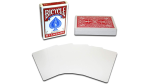 (image for) Magnetic Card - Bicycle Cards (2 Per Package) Blank Face Red by Chazpro - Trick