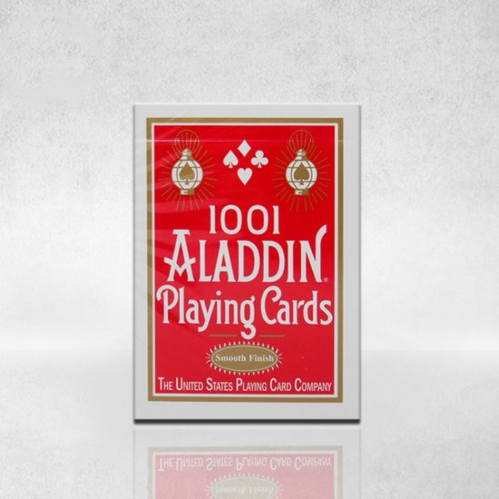 (image for) 1001 Aladdin Playing Cards Smooth Finish (Red) - Click Image to Close