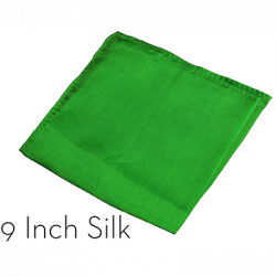 (image for) Silk 9 inch (Green) Magic by Gosh - Trick