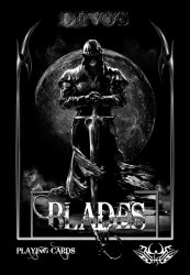 (image for) Midnight Edition Blades Playing Cards (Limited Edition) by De'Vo with signature