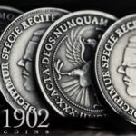 (image for) 1902 Antique Silver Finish Coins (Half Dollar)