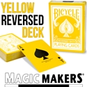 (image for) Reversed Back Bicycle Deck - Yellow (Yellow Deck 2nd Generation) - Click Image to Close