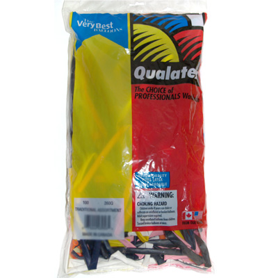260Q 100 Assorted balloons