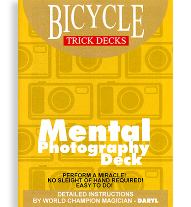 (image for) Mental Photo Deck Bicycle (Red) - Trick - Click Image to Close