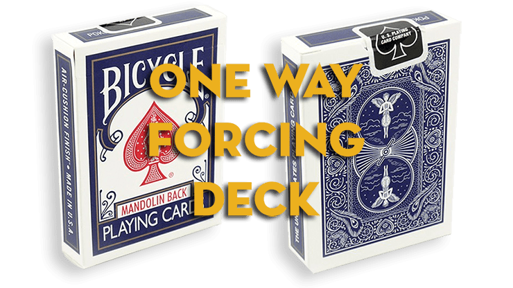 (image for) Assorted Mandolin Blue One Way Forcing Deck (assorted values) - Click Image to Close