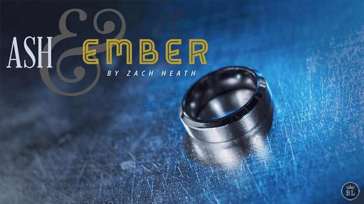 (image for) Ash and Ember Silver Beveled Size 10 (2 Rings) by Zach Heath - Trick - Click Image to Close