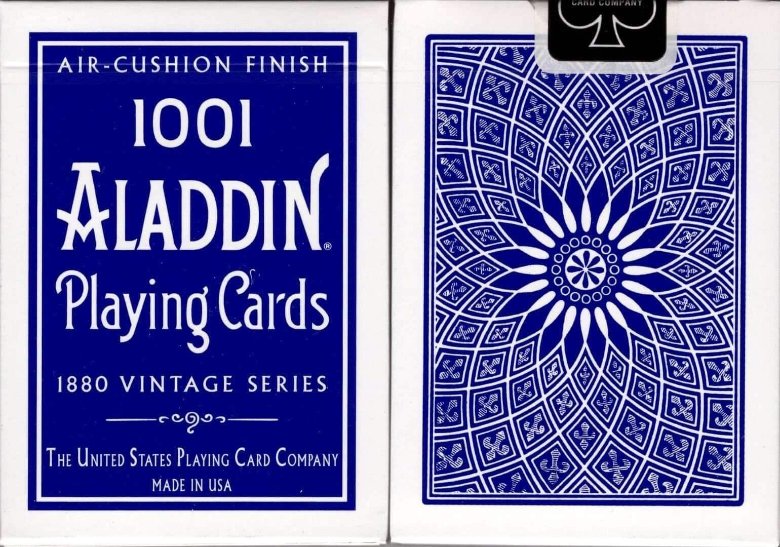1001 Aladdin Dome Back Vintage Blue Playing Cards USPCC