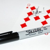 (image for) Black Sharpie Trick - 6 of Clubs by Ellusionist