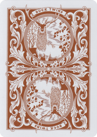 Antler Playing Cards (Tobacco Brown) by Dan and Dave