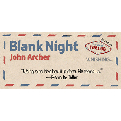 (image for) Blank Night (Yellow) by John Archer - Trick - Click Image to Close