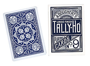 (image for) Cards Tally Ho Fan Back Poker size (Blue) - Click Image to Close