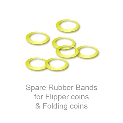 (image for) Spare Rubber Bands for Flipper coins & Folding coins - (25 per package) - Trick - Click Image to Close