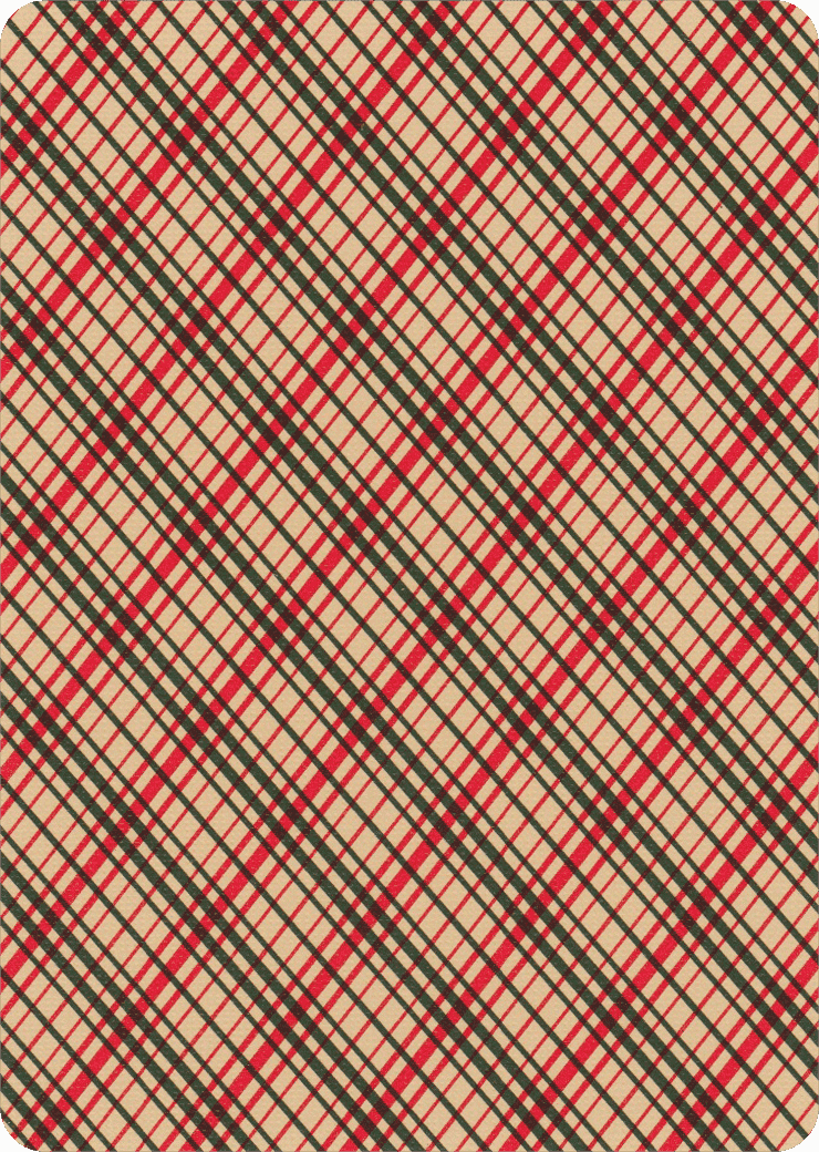 Vintage Plaid (Arizona Red) Playing Cards by Dan and Dave, 2nd Printing