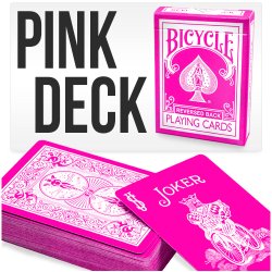 (image for) Bicycle Hot Pink Deck Playing Cards by Magic Makers