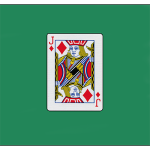(image for) Card Silk 18" (Jack of Diamonds) by Vincenzo Di Fatta
