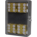(image for) Dice 4-pack Gold Near-precision 19mm (casino)