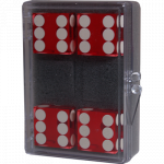 (image for) Dice 4-pack Red Near-precision 19mm (casino)