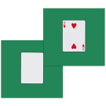 (image for) Card Silk Set 9 inch (2 of Hearts + Blank) by Vincenzo Di Fatta