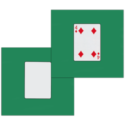 (image for) Card Silk Set 9 inch (4 of diamonds + blank) by Vincenzo Di Fatta