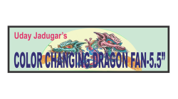 (image for) Color Changing Dragon Fan 5"- Trick
